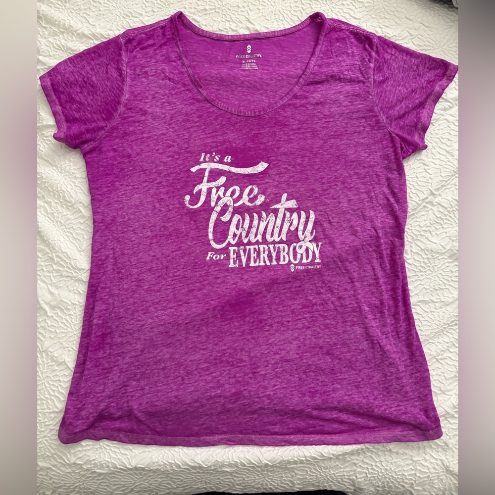 Free Country Women's Vibrant Purple Tee